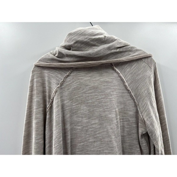 FP Beach Free People Women’s Long Sleeve Cocoon Cowl Pullover Oatmeal Size XS - Picture 9 of 10